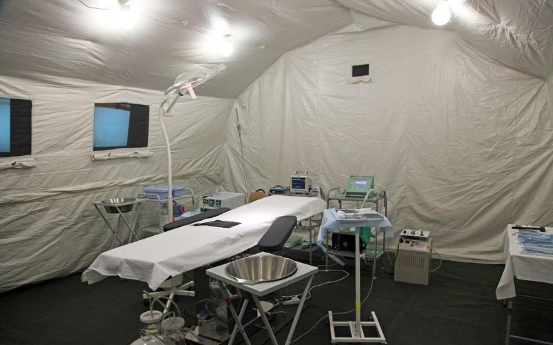 Patrons worldwide field hospital