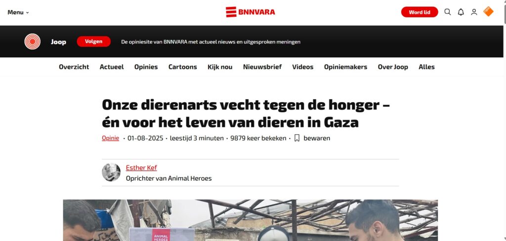 Animal-Heroes-Esther-Kef-opiniestuk-BNNVARA-Dierenarts-Gaza